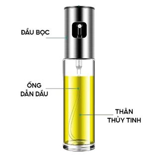 BÌNH XỊT DẦU ĂN THỦY TINH 100 ML CAO CẤP CTB156 - BECHIP
