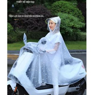 ÁO MƯA HOA TUYẾT CÁNH DƠI NHỰA DẺO LOẠI 2 ĐẦU, 1 ĐẦU CTB399 - BECHIP