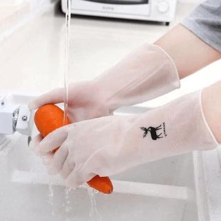 COMBO 2 ĐÔI GĂNG TAY CAO SU TRẮNG HÌNH CON HƯƠU CTB522 - BECHIP