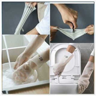 COMBO 2 ĐÔI GĂNG TAY CAO SU TRẮNG HÌNH CON HƯƠU CTB522 - BECHIP