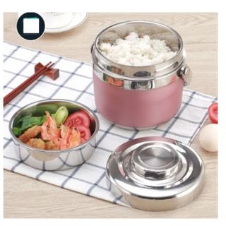 HỘP CƠM GIỮ NHIỆT 2 NGĂN 1.3L, CẶP LỒNG BOM XUẤT HÀN 1,3L CTB398 - BECHIP