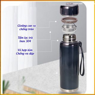 BÌNH GIỮ NHIỆT KIM CƯƠNG, BÌNH GIỮ NHIỆT NÓNG LẠNH CHẤT LIỆU INOX 304 CAO CẤP CTB281 - BECHIP