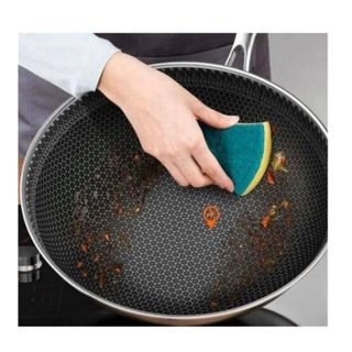 CHẢO TỔ ONG SÂU LÒNG SIÊU CHỐNG DÍNH 3 LỚP INOX 304 32CM CTB280 - BECHIP