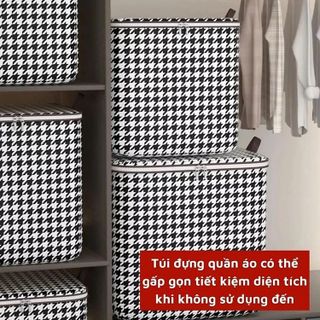 TÚI ĐỰNG CHĂN MÀN, QUẦN ÁO 100L CÓ DÂY KÉO TIỆN LỢI CTB28 - BECHIP