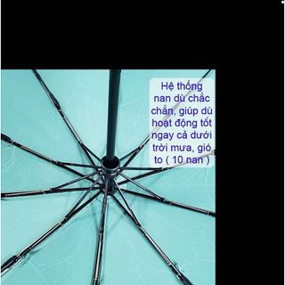 Ô DÙ TỰ ĐỘNG 2 CHIỀU GẤP GỌN 10 NAN XUẤT NHẬT CAO CẤP CTB388 - BECHIP