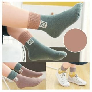 COMBO 5 ĐÔI TẤT CỔ CAO CHO TRẺ EM HÀNG LOẠI 1 DÀY MỊN CTB41- BECHIP