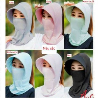 MŨ CHỐNG NẮNG VÀNH RỘNG TRÙM KÍN CỔ, CHE KÍN MẶT CTB152 - BECHIP