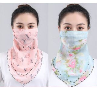 KHẨU TRANG CHỐNG NẮNG KIÊM KHĂN ĐEO CỔ 2 TRONG 1 BẰNG VẢI LỤA THOÁNG MÁT CTB147 - BECHIP