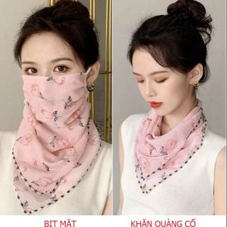 KHẨU TRANG CHỐNG NẮNG KIÊM KHĂN ĐEO CỔ 2 TRONG 1 BẰNG VẢI LỤA THOÁNG MÁT CTB147 - BECHIP