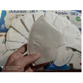 HỘP 50 CÁI KHẨU TRANG 3D MASK CÁT MÀU TRẮNG CTB146 – BECHIP