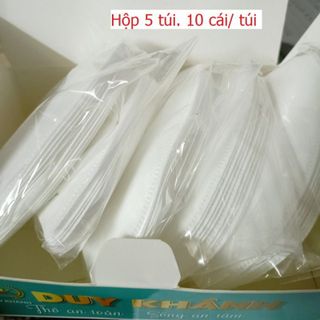 HỘP 50 CÁI KHẨU TRANG 3D MASK CÁT MÀU TRẮNG CTB146 – BECHIP