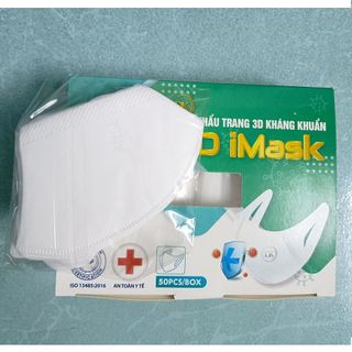 HỘP 50 CÁI KHẨU TRANG 3D MASK CÁT MÀU TRẮNG CTB146 – BECHIP