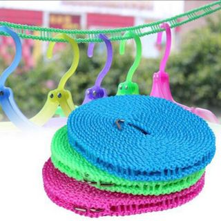 DÂY PHƠI QUẦN ÁO THÔNG MINH CÓ LỖ MÓC CHỐNG TRÔI DÀI 5M CTB387 - BECHIP