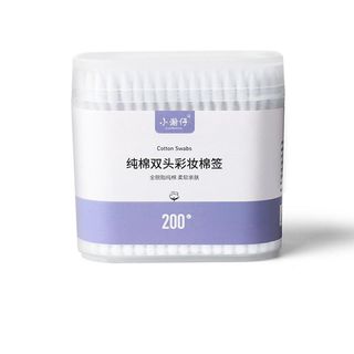 HỘP 200 CÁI TĂM BÔNG NGOÁY TAI, TRANG ĐIỂM HAI ĐẦU CBT266 - BECHIP