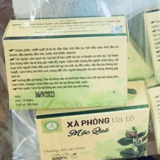 XÀ PHÒNG TÍA TÔ MỘC QUÊ 100G TẶNG KÈM TÚI LƯỚI CTB384 - BECHIP