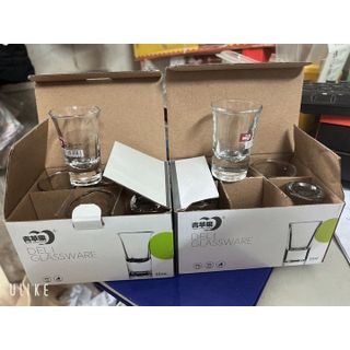 BỘ 6 CỐC RƯỢU THỦY TINH DELI 35ML SIÊU ĐẸP CTB500 - BECHIP