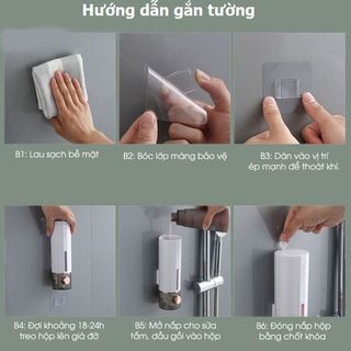 HỘP ĐỰNG DẦU GỘI, SỮA TẮM GẮN TƯỜNG ĐA NĂNG 450ML CTB133 - BECHIP