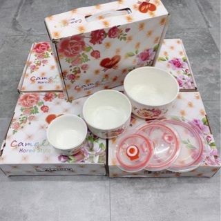 BỘ 3 THỐ SỨ CÓ NẮP HÚT CHÂN KHÔNG SỬ DỤNG ĐƯỢC LÒ VI SÓNG CTB497 - BECHIP