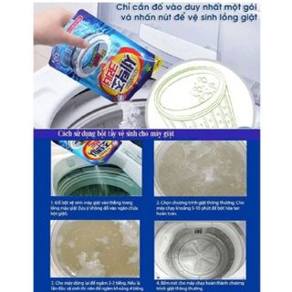 TẨY LỒNG MÁY GIẶT DẠNG VIÊN ( HỘP 12 VIÊN ), DẠNG BỘT ( TÚI 450G) CTB381 - BECHIP