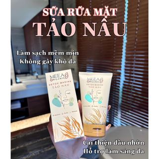 (MUA 1 TẶNG 1) Sửa Rửa Mặt Tảo Nâu Detox Marine - Meea Organic