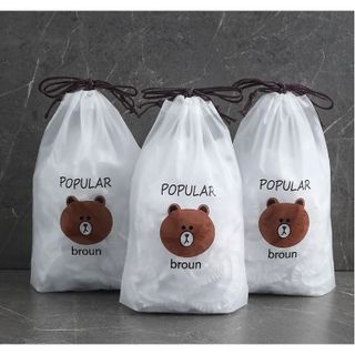 SET 100 MÀNG BỌC THỰC PHẨM CÓ CHUN CO GIÃN KÈM TÚI GẤU TIỆN DỤNG CTB135 - BECHIP