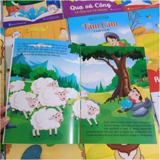 SET 20 CUỐN TRUYỆN CỔ TÍCH, TRUYỆN NGỤ NGÔN VIỆT NAM SONG NGỮ VIỆT - ANH CHO BÉ CTB263 - BECHIP