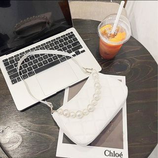 TÚI XÁCH NỮ DÂY DA KÈM CHUỖI NGỌC CTB23 -BECHIP