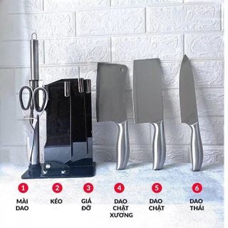 BỘ DAO INOX 6 MÓN SEKI NHẬT CAO CẤP CTB493 - BECHIP