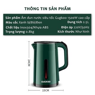 ẤM SIÊU TỐC 2 LỚP CUCKOO 2.5L LOẠI 1 CTB262 - BECHIP