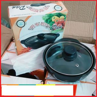 NỒI ĐẤT SỨ TRÁNG MEN NẮP KÍNH CAO CẤP 1L, 1.5 L CTB485 - BECHIP