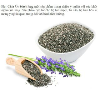 HẠT CHIA ĐEN NHẬP KHẨU ÚC BLACK BAG CHIA 500G CTB251- BECHIP