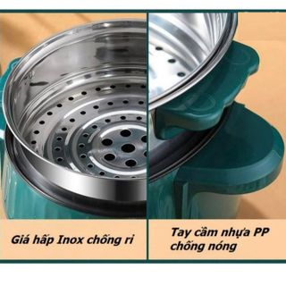 NỒI LẨU ĐIỆN ĐA NĂNG 28CM KÈM XỬNG HẤP TIỆN LỢI CTB117 - BECHIP