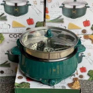 NỒI LẨU ĐIỆN ĐA NĂNG 28CM KÈM XỬNG HẤP TIỆN LỢI CTB117 - BECHIP