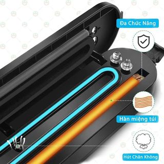 MÁY HÚT CHÂN KHÔNG THỰC PHẨM CAO CẤP VACUUM SEALER -TẶNG 10 TÚI CTB364 - BECHIP