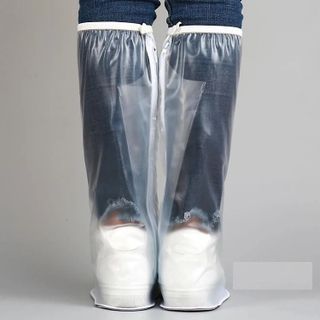 GIÀY ĐI MƯA, ỦNG BỌC GIÀY ĐI MƯA CỔ CAO CÓ ĐẾ CHỐNG TRƠN TRƯỢT TRẮNG, NÂU CTB478 - BECHIP