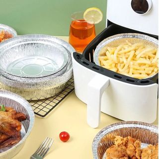 SET 10, 20, 50 KHAY GIẤY BẠC LÓT NỒI CHIÊN KHÔNG DẦU 22CM CTB477 - BECHIP