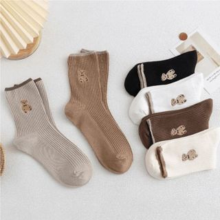 COMBO 5 ĐÔI TẤT NGƯỜI LỚN CỔ CAO THỜI TRANG HÀN QUỐC CTB04 - BECHIP