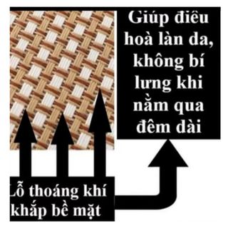 CHIẾU MÂY ĐIỀU HÒA MUJI XUẤT NHẬT, VIỀN LỤA CAO CẤP CTB243 - BECHIP