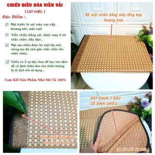 CHIẾU MÂY ĐIỀU HÒA MUJI XUẤT NHẬT, VIỀN LỤA CAO CẤP CTB243 - BECHIP