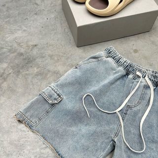 Quần short jean túi hộp mẫu lai quần mới