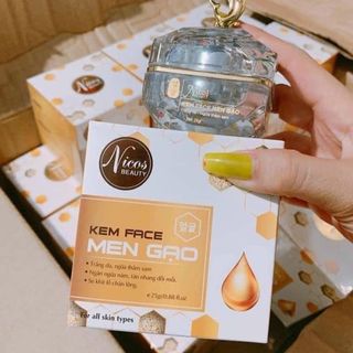 Kem Face Cấy Trắng Men Gạo Nicos Beauty Chính Hãng
