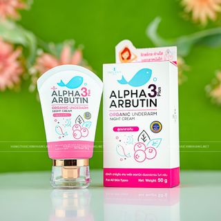 Kem Dưỡng Thâm Nách Alpha Arbutin 3 Plus Organic Underarm Night Cream 50g - Chính Hãng