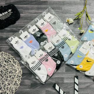 Em về sẵn hàng Sl Tất cao cổ nhiều màu 1 lố-10 đôi ( Adid1as, Ni1ke) Sỉ Ib mới nhất 2023 Thể Thao cao cấp Siêu Đẹp Giá Sỉ