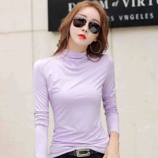 Áo giữ nhiệt nữ cổ cao 3P dáng ôm dày dặn co giãn tốt