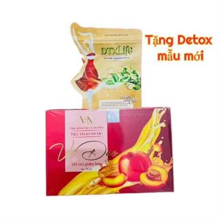 Trà Giảm Cân Vị Đào Hộp 15 Gói Huỳnh như x3