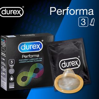 Bao cao su Durex Performa có gel bôi trơn giúp kép dài thời gian (3 cái) giá sỉ