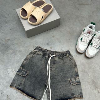 Quần short jean túi hộp mẫu lai quần mới