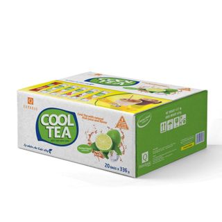 Thùng trà Chanh Cool Tea Trần Quang 20 bịch 336g (24 gói dài x 14g) giá sỉ