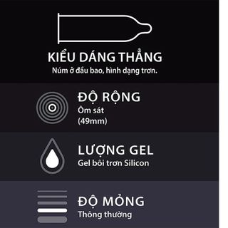 Bao cao su Durex Kingtex ôm sát, vừa vặn mang đến cảm giác tự nhiên (3 cái)