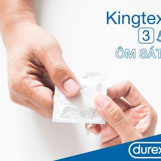 Bao cao su Durex Kingtex ôm sát, vừa vặn mang đến cảm giác tự nhiên (3 cái)